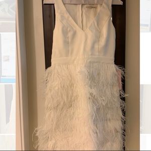 BHLDN Anthem Dress feather cocktail dress NWT sm